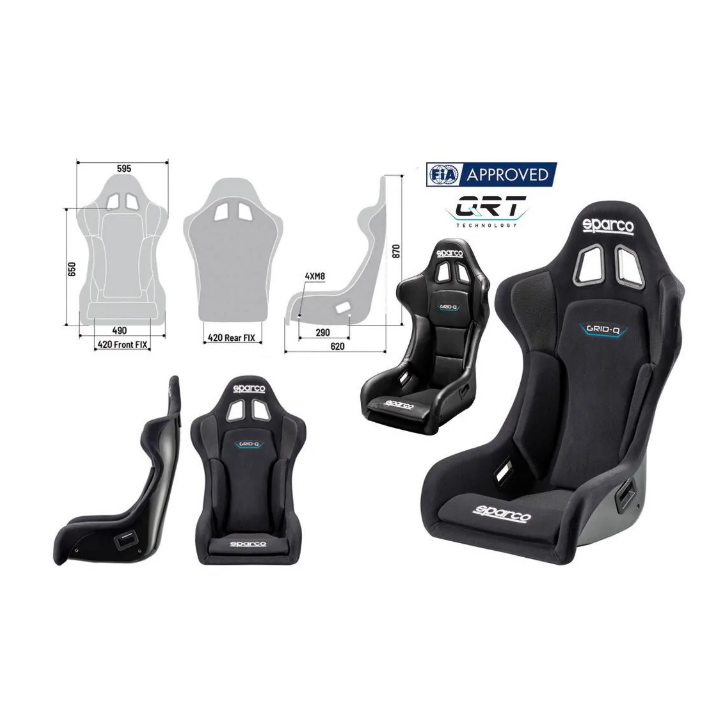 SIÈGE BAQUET SPARCO GRID Q FIBRE FIA