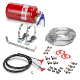 KIT EXTINCTEUR AUTOMATIQUE MÉCANIQUE SPARCO ACIER 4.25L