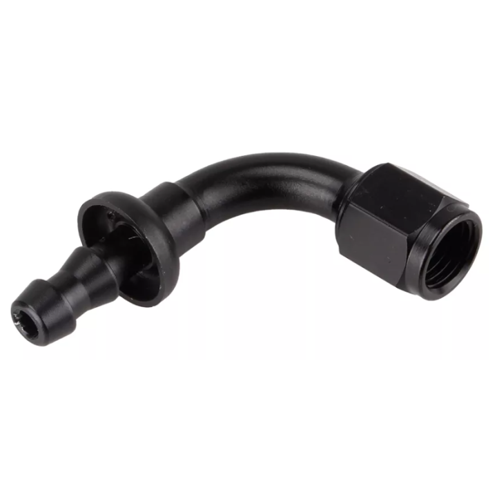 RAC. 90° TOURNANT F. 7/16X20JIC - DURITE Ø7