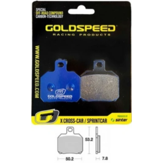 PLAQUETTES GOLDSPEED RACING ETRIER 2 PISTONS