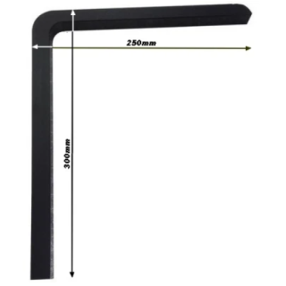EQUERRE SUPPORT GARDE BOUE 250X300mm