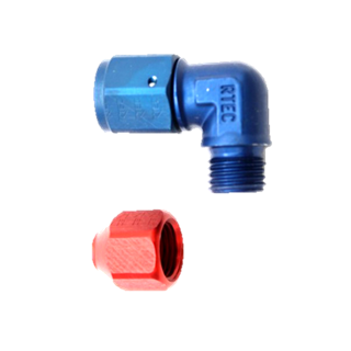 RAC. 90° 9/16X18JIC TYPE R D8
