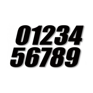 NUMÉRO DE COURSE "5" HAUTEUR 180mm NOIR (FFSA)