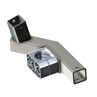 BRIDE + PIÈCE DE FIXATION BAVETTE GAUCHE SUR FUSÉE R22 R24