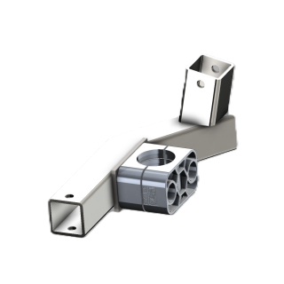 BRIDE + PIÈCE DE FIXATION BAVETTE DROITE SUR FUSÉE R22 R24